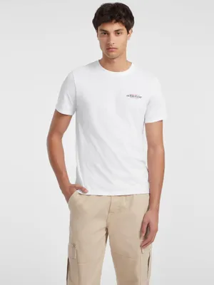 Produktbild von Guess Jeans Gj Cn Slim American Tr Kurzarm-t-shirt Weiß 2XL Herren Weiß 2XL