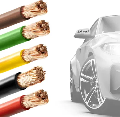 Produktbild von 1,48€/m FLRY 2,5mm2 Fahrzeugleitung 5 Farben, KFZ Leitung-2,5mm2 viele Längen