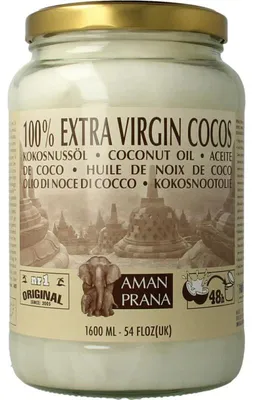 Productafbeelding van Amanprana Kokosnootolie  (1600 ml)