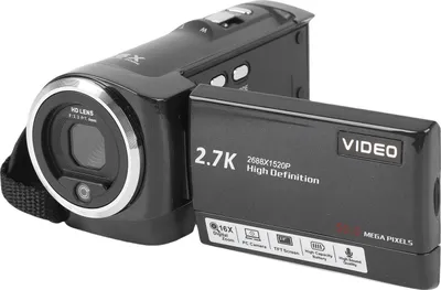 Zdjęcie produktu dla Kamera wideo Kamera cyfrowa Rejestrator wideo 2,7K Zdjęcia 50 MP z 2,8-calowym, obracanym o 270 stopni wyświetlaczem LCD 16-krotny zoom cyfrowy Światło wypełniające LED