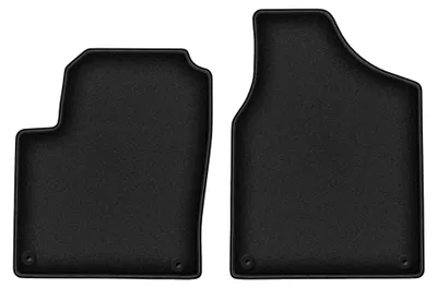 Produktbild von Velours-Fußmatten Vorne für Ford Galaxy MK1 1995-2006 (Minivan) – 2-tlg, Schwarz, passgenau – Wielganizator DURBAN – Ausführung W0027
