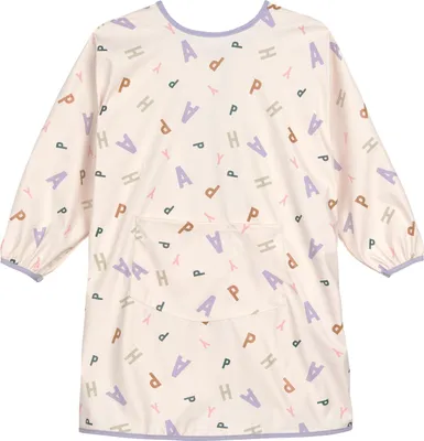 Produktbild von Lässig Lätzchen mit Ärmeln - Happy Fruits - Pastel Lilac | Lätzchen mit Ärmeln