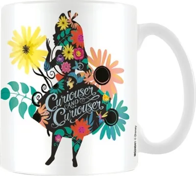 Image de Alice In Wonderland - Tasse à café "Curiouser" PM1844 (Taille unique) (Coloré)
