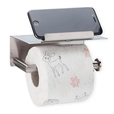 Produktbild von Držiak na toaletný papier s poličkou RD4381, kovový