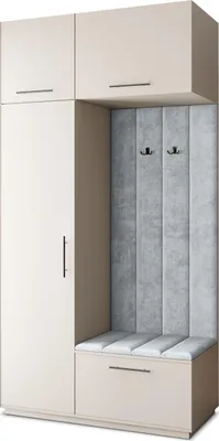 Produktbild von Masseno Garderobe-Set REMA 120/240/60 cm Modern Garderobenschrank Kaschmir