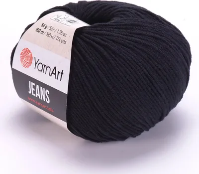 Produktbild von Yarn Art Jeans 53 Black Strickgarn