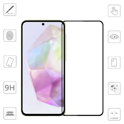 Obrázok produktu pre Pre Samsung Galaxy A56 / A36 – 2x 3D prémiová ochranná sklenená fólia H9 s hrúbkou 0,3 mm