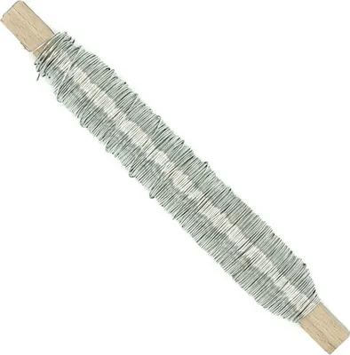 Obrázok produktu pre Strieborný floristický drôt 0,5 mm 50 g - 1 ks