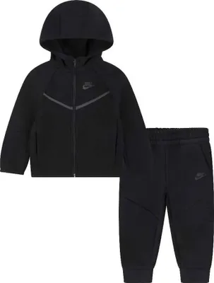Produktbild von Nike Kids Tech Fleece Set Schwarz 3-4 Years Jungen,Mädchen Schwarz 3-4 Years