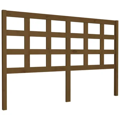 Produktbild von vidaXL Kopfteil Honigbraun 156x4x100 cm Massivholz Kiefer