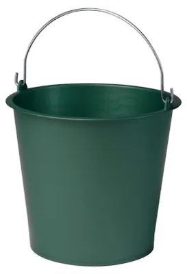 Eimer 10 l, Kunststoff, Metallhenkel, Ø 28 x H 24,5 cm, grün