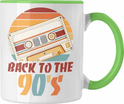 Produktbild von Trendation - 90er Jahre Kassette Tasse Geschenk 90. Jahre Geschenkdidee Errinerrung (Grün)