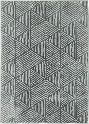 Produktbild von Teppich Wohnzimmerteppich im Modern Stil, waschbar Flächenteppich 150 x 80 cm Dunkelgrau