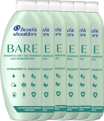 Image de Shampoing antipelliculaire Head & Shoulders - Bare - Hydrate et adoucit - 400 ml - Pack économique - 6 pièces
