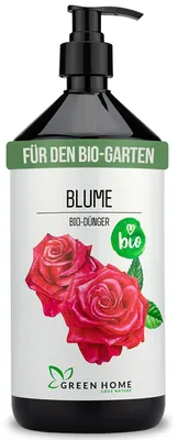 Produktbild von Green Home Love Nature Blumendünger 1 l, Flüssigdünger NPK 3+2+6 mit Dosierpumpe, für Zimmerpflanzen, Balkon- & Terrassenpflanzen
