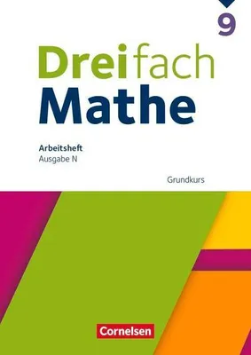 Immagine prodotto di Dreifach Mathe 9. Schuljahr Grundkurs - Arbeitsheft mit Lösungen
