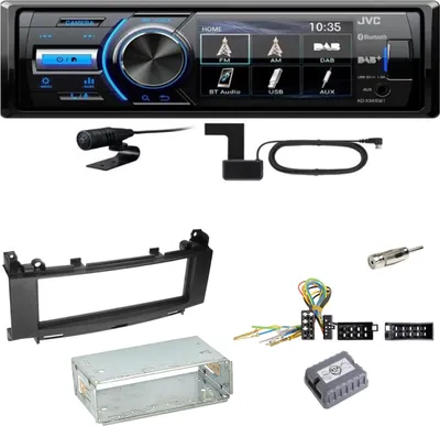 Produktbild von JVC KD-X561DBT DAB+ Bluetooth USB Einbauset für Mercedes A B Klasse W245 W169