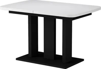 Produktbild von Esstisch Vicco Fenaro Weiß/Schwarz 120 x 80 cm 2 Teile, Model 56593