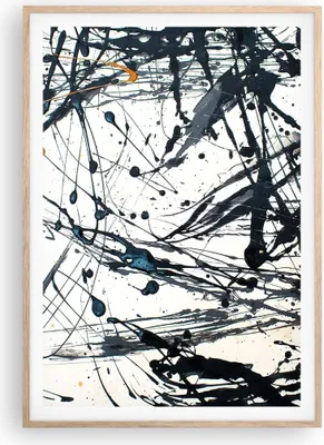 Produktbild von Gerahmtes Poster - Rahmen in heller Eiche - Abstraktion modern - 70x100 cm - Wand Bild - Wanddeko - Wandbilder - Wandposter - Bilderrahmen - Bilder - Kunstdruck - Wandbild - P2NPA70x100-3442