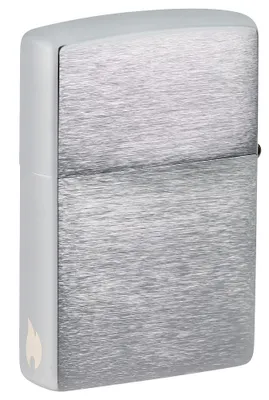 Produktbild von ZIPPO - Zippo Flammenmotiv - Brushed Chrome Sturmfeuerzeug nachfüllbar Benzin 60006293