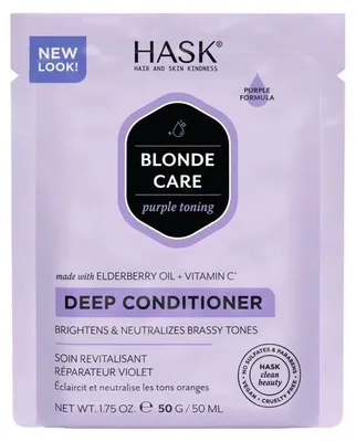 Productafbeelding van Hask Blonde Care Conditioner Purple Deep (50 gr)