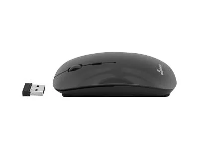 Produktbild von MediaRange Maus Wireless 3 Tasten, geräuscharm schwarz glänz