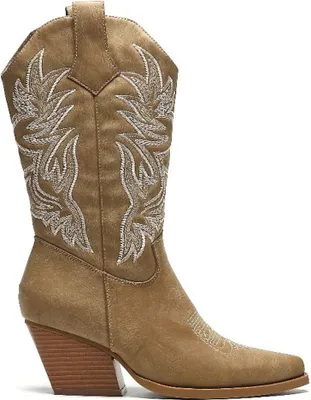 Produktbild von Cowboylaarzen Khaki Stiksels