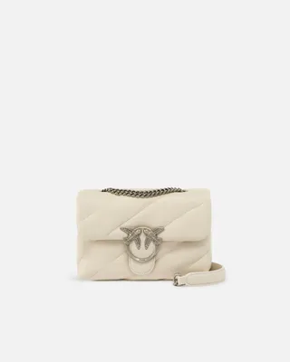 Immagine prodotto di Pinko Sac Rabat Love Puff Mini in pelle di agnello, colore bianco