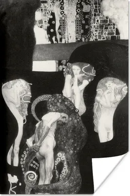 Produktbild von MuchoWow® Poster Jurisprudenz (Endzustand) - Gustav Klimt 60x90 cm - Wanddekoration