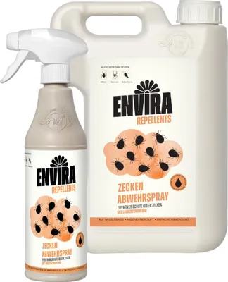 Produktbild von Envira Zecken Abwehrspray im Nachfüllpaket 2L+500ml