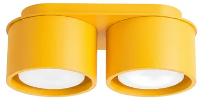 Zdjęcie produktu dla Plafon MODO 2 żółty Gx53 2xGx53 10W aluminium 8x10x21cm Sollux Lighting