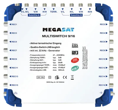 Produktbild von Megasat Multischalter 9/16
