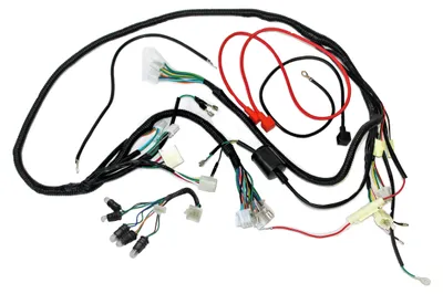 Imagen del producto de Conjunto de cables para motor Power Force, compatible con scooters GY6 de 50cc 4 tiempos, con ruedas de 10 pulgadas, versión 2. Código: MZT000312A