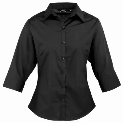 Immagine prodotto di Premier - Camicetta da donna con maniche a 3/4 RW1093 (40) (Nero)