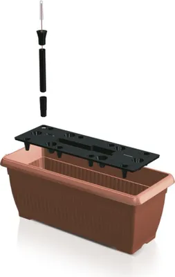 Obrázok produktu pre Truhlík BALCONY CAN 60cm+zavl.systém,terakota