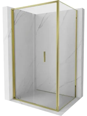 Obrázek produktu pro Mexen Exo skládací sprchový kout 120 x 90 cm, transparentní, zlatý - 816-120-090-50-00