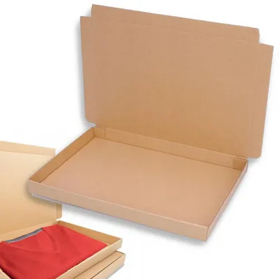 Zdjęcie produktu dla Pudełko prezentowe na koszulkę t shirt karton fasonowy 35x25x3 cm brązowe opakowanie prezentowe