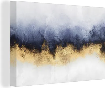 Obrázek produktu pro OneMillionCanvasses® Malba na plátně Nástěnná malba na plátně - Abstraktní - Zlaté - - 150x100cm