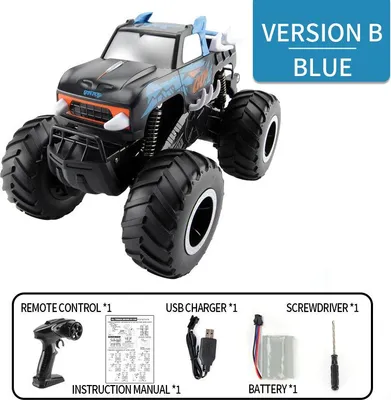 Obrázok produktu pre Q127 Diaľkové ovládanie Auto nabíjateľné obojživelné out-road vozidla hračky B modrá