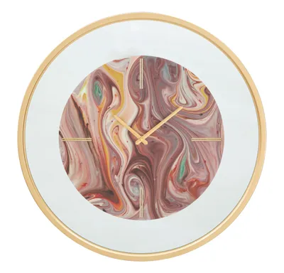 Image de Mauro Ferretti : horloge murale avec miroir, modèle Mix, Ø 60 x 5 cm, multicolore