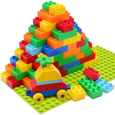 Produktbild von Großes Bauklotz-Set mit 81 Teilen für Kinder