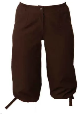 Produktbild von O9478-36-38 braun Damen Kniebundhose Mittelalter-Pirat Gr.36-38