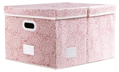 Aufbewahrungsbox mit Deckel, Rosa, 58x40x30 cm, 1 St.