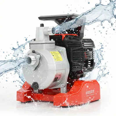 Produktbild von Wasserpumpe Gartenpumpe Benzin HECHT 352 | 7000 l/h | Förderhöhe: 25 m | 9500 U/min | 2 PS, 52 cm³ Kunststoffgehäuse