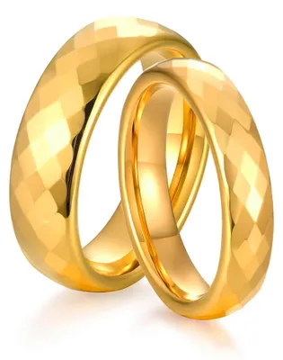 Produktbild von Eheringe Wolfram gold 54 (17.2 mm Ø) Herrenring