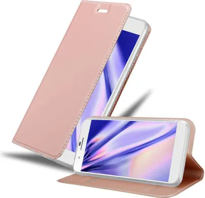 Obrázok produktu pre Cadorabo puzdro na mobilný telefón pre Honor 6 PLUS ochranné puzdro v ružovej farbe Cover Etui Book Case Booklet