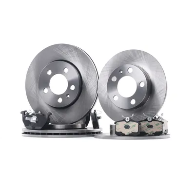 Produktbild von 2X Bremsscheiben + Bremsbeläge Vorne Hinten