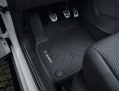 Produktbild von Original Volkswagen T-Roc 2018-2026 Gummifußmatten Allwettermatten Gummimatten vorne und hinten