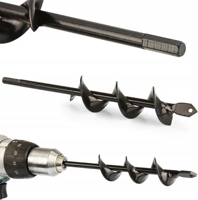 Obrázok produktu pre 8x30 cm oceľová zemná vrtačka, zemná vrtačka na rastliny, vrták na záhradné práce - HOLEDRILL