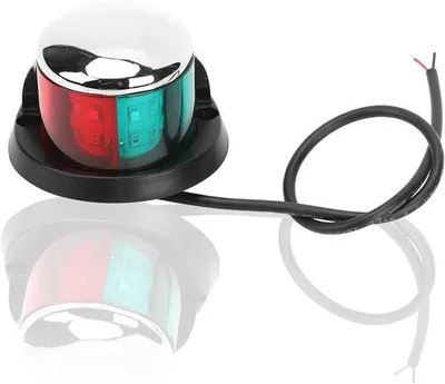 Image de Feu de signalisation pour bateau 12 V, LED rouge/verte